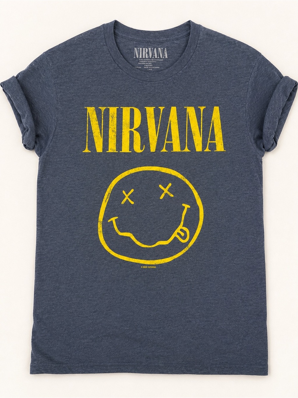NIRVANA Smiley Face Graphic Band T | official licensed 2020 | M